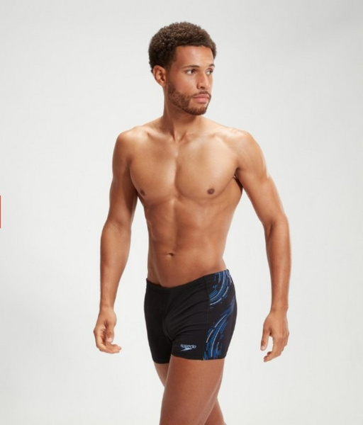 Плавки-шорты Speedo Tech Panel Aquashort (Мужской; 38 (54); Черный/Синий)
